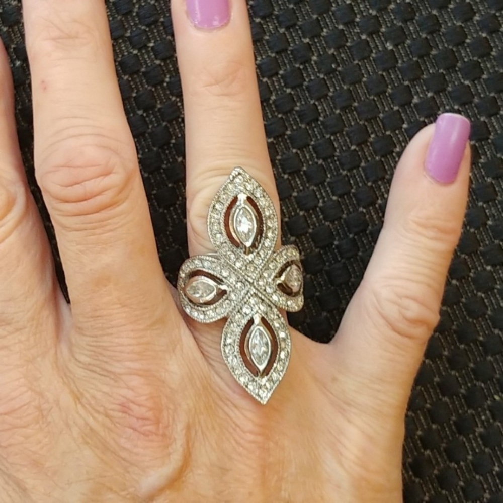 Sliver vintage style ring